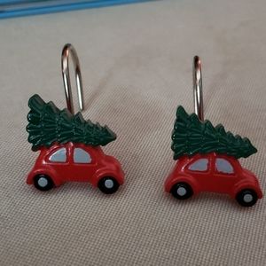 Shower curtain hooks